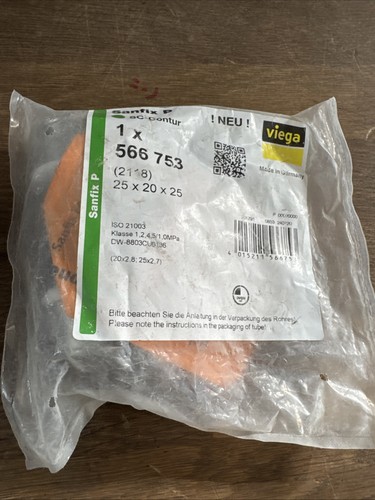 Viega sanfix stück - p-t-stück,, mm